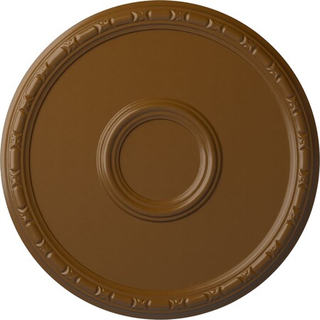Ekena Millwork Odessa Bead & Barrel Ceiling Medallion (Fits Canopies up to 5"), 19 3/4"OD x 1 3/8"P, Smokey Topaz CM20ODSTF
